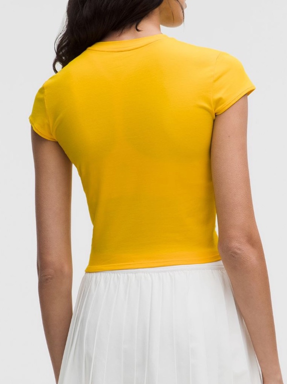 Lululemon Mazie Yellow Organic Cotton Baby Tee - Picture 2 of 2